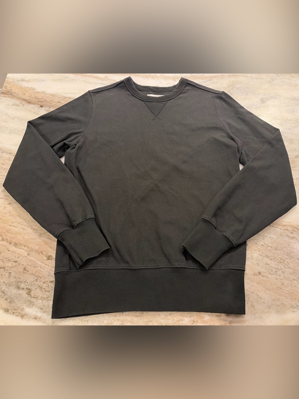 Wies Made USA Stinson Pullover Sweater Rugby Jersey Cotton Men’s Small (S) Black